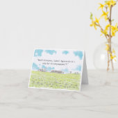 Stonehenge-Wenskaart Kaart (Gele Bloem)