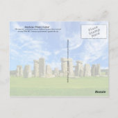 Stonehenge, Wiltshire, Engeland Briefkaart (Achterkant)