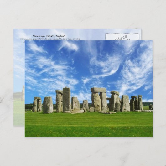 Stonehenge, Wiltshire, Engeland Briefkaart (Voorkant / Achterkant)