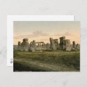 Stonehenge, Wiltshire, Engeland c.1895 Briefkaart (Voorkant / Achterkant)