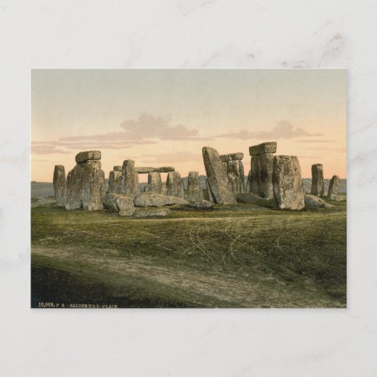 Stonehenge, Wiltshire, Engeland c.1895 Briefkaart (Voorkant)