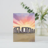 Stonehenge | Wiltshire Engeland Historische Waterv Briefkaart (Staand voorkant)