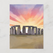 Stonehenge | Wiltshire Engeland Historische Waterv Briefkaart (Voorkant)
