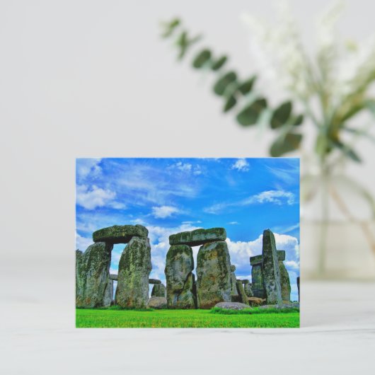 Stonehenge, Wiltshire, Engeland, Prehistorische St Feestdagenkaart
