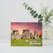 Stonehenge, Wiltshire, England, UK Feestdagenkaart (Staand voorkant)