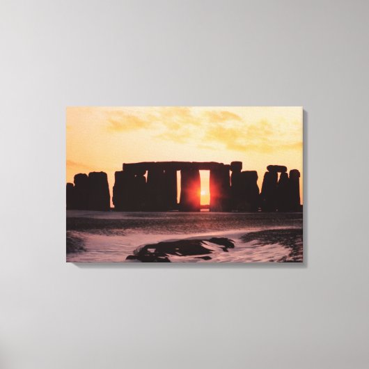 Stonehenge, Winter Solstice Canvas Afdruk (Voorkant)