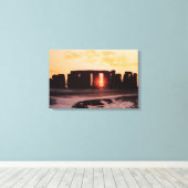 Stonehenge, Winter Solstice Canvas Afdruk (Insitu (Houten vloer))