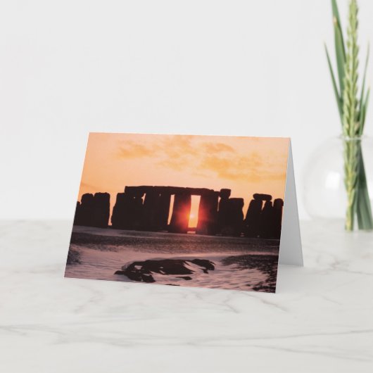 Stonehenge, Winter Solstice Feestdagen Kaart (Voorkant)