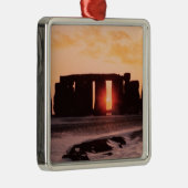 Stonehenge, Winter Solstice Metalen Ornament (Rechts)