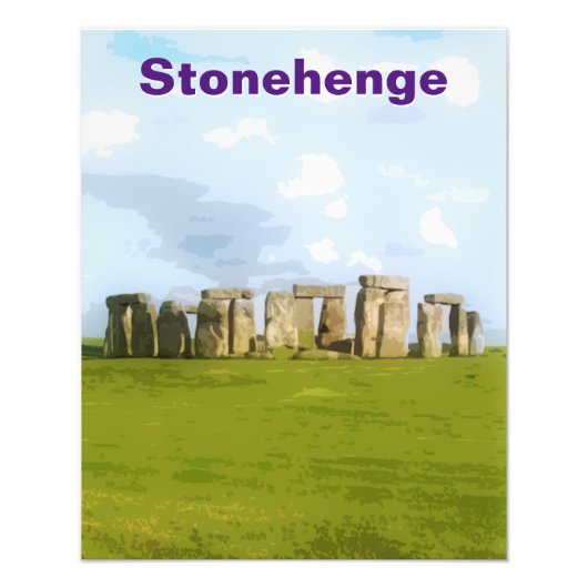 Stonehenge World Heritage Site Foto Afdruk (Voorkant)
