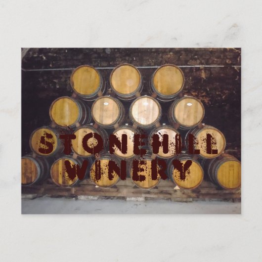 Stonehill Winery Briefkaart (Voorkant)