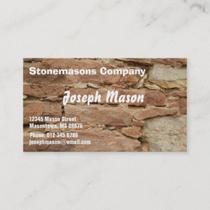 stonemason - constructie visitekaartje