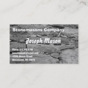 stonemason - constructie visitekaartje