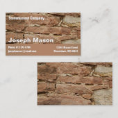 stonemason visitekaartje (Voorkant / Achterkant)