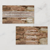 stonemason visitekaartje (Voorkant / Achterkant)