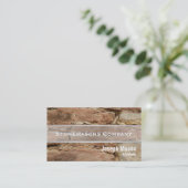 stonemason visitekaartje (Staand voorkant)