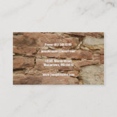 stonemason visitekaartje (Achterkant)