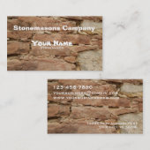 stonemason visitekaartje (Voorkant / Achterkant)