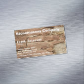 stonemason visitekaartje magneet (Voorbeeld)