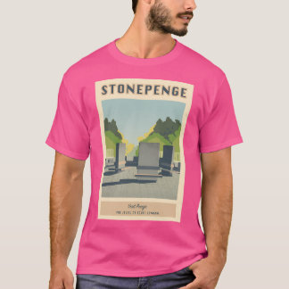 Stonepenge Vintage Travel Poster T-shirt