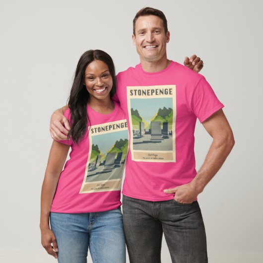 Stonepenge Vintage Travel Poster T-shirt (Unisex)