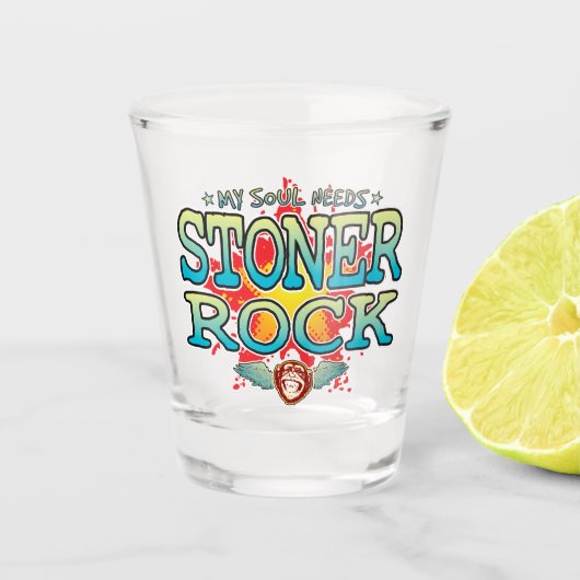 Stoner Rock Soul Shot Glass Shot Glas (Voorkant)