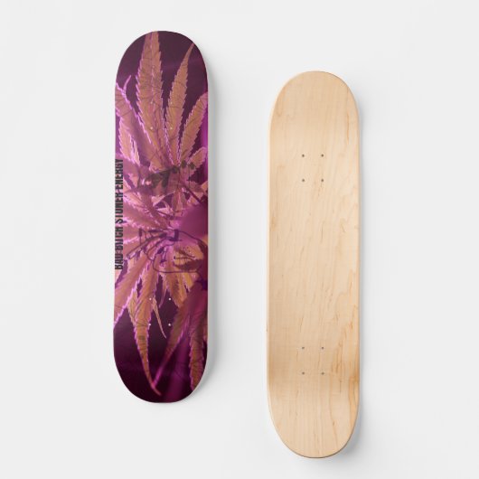 Stoner vibes persoonlijk skateboard (Voorkant)