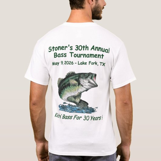 Stoner's 30th Bass Tournament T-shirt (Achterkant)