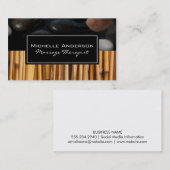 Stones Bamboo met Black Lijst White Border Visitekaartje (Voorkant / Achterkant)