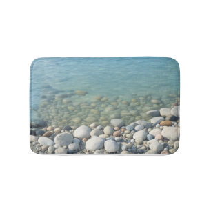 Stones Beach Mooie Natuur Zee kiezelstenen kust Badmat