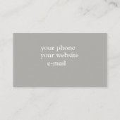 Stones Fotografie Abstracte Natuur Visitekaartje (Achterkant)