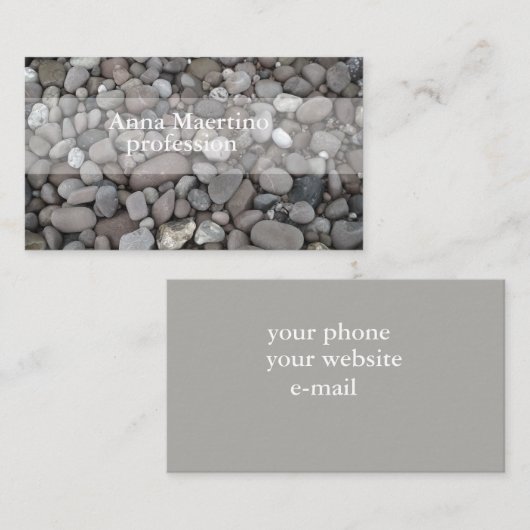 Stones Fotografie Abstracte Natuur Visitekaartje (Voorkant / Achterkant)