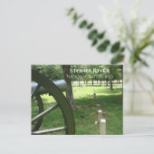 Stones River National Battlefeild en Begraafplaats Briefkaart (Staand voorkant)