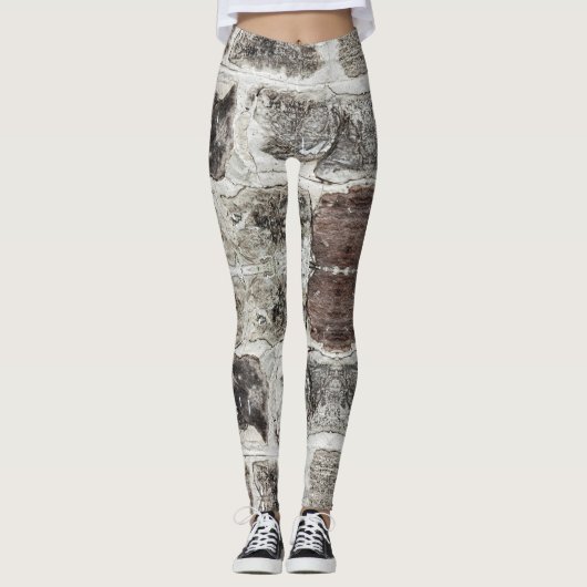 Stones Wall - Power Yoga Leggings (Voorkant)