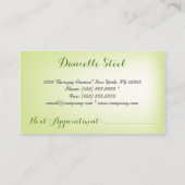 Stones Zen Therapeut Business Card Afsprakenkaartje (Achterkant)