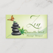 Stones Zen Therapeut Business Card Afsprakenkaartje (Voorkant)