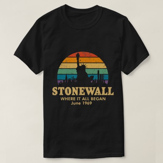 Stonewall 1969  LGBTQ T-Shirt (Design voorkant)