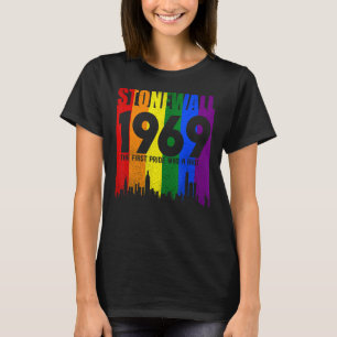 Stonewall 1969 was een Riot LGBTQ LGBT Lesbian Gay T-shirt