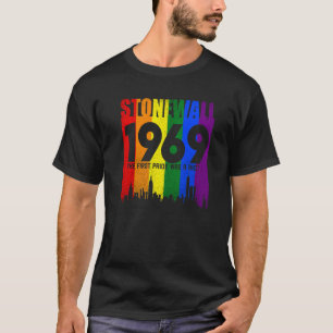 Stonewall 1969 was een Riot LGBTQ LGBT Lesbian Gay T-shirt