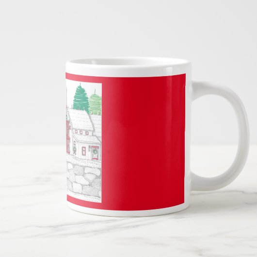 Stonewall Christmas Farm Jumbo Coffee Mug Grote Koffiekop (Rechts)