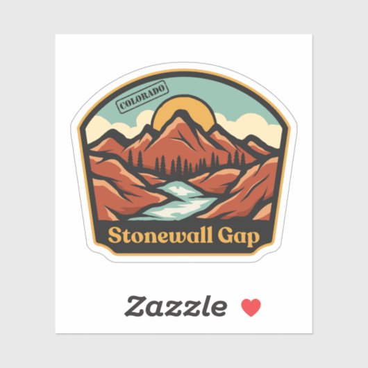 Stonewall Gap, Colorado Sticker (Vel)