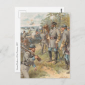 Stonewall Jackson bij First Manassas Briefkaart (Voorkant / Achterkant)
