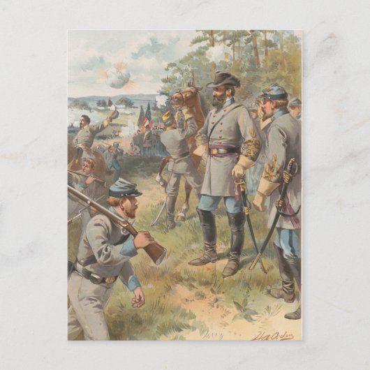Stonewall Jackson bij First Manassas Briefkaart (Voorkant)