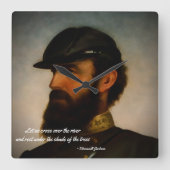 Stonewall Jackson Clock Vierkante Klok (Voorkant)