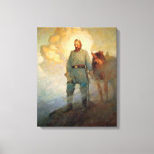 Stonewall Jackson door N.C. Wyeth Canvas Afdruk (Voorkant)