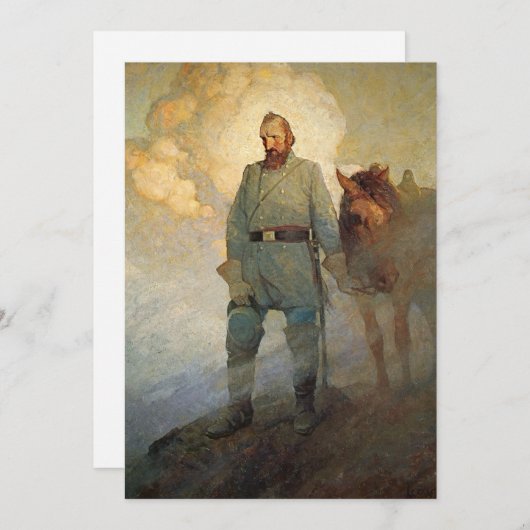 Stonewall Jackson door N.C. Wyeth Feestdagenkaart (Voorkant / Achterkant)
