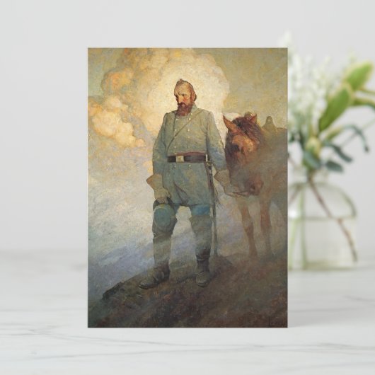 Stonewall Jackson door N.C. Wyeth Feestdagenkaart (Staand voorkant)