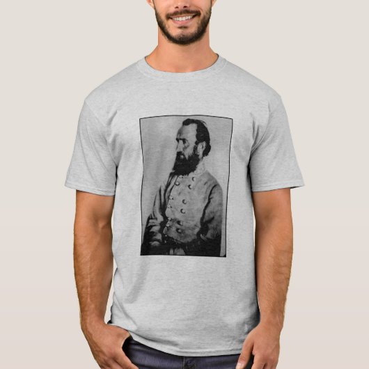 Stonewall Jackson en quote - grijs T-shirt (Voorkant)