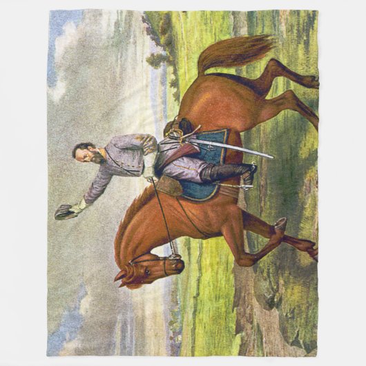 STONEWALL JACKSON OP LITTLE FLEECE DEKEN (Voorkant)