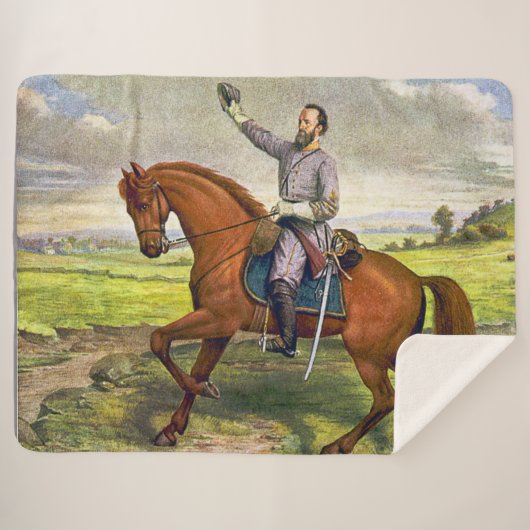 STONEWALL JACKSON OP LITTLE SHERPA DEKEN (Voorkant (horizontaal))